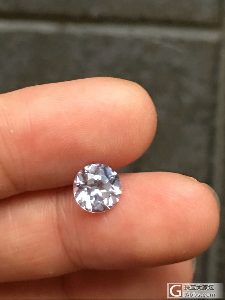 在咸鱼买的白宝石项链，白宝石8毫米_蓝宝石