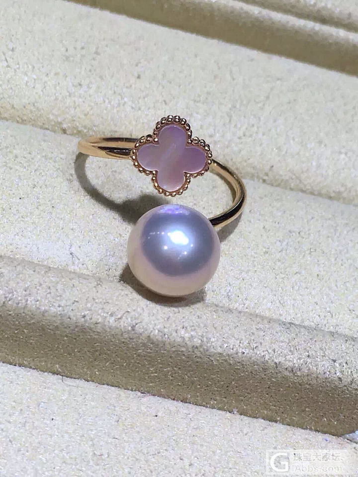 超美腻小清新珍珠戒指💍_珍珠K金