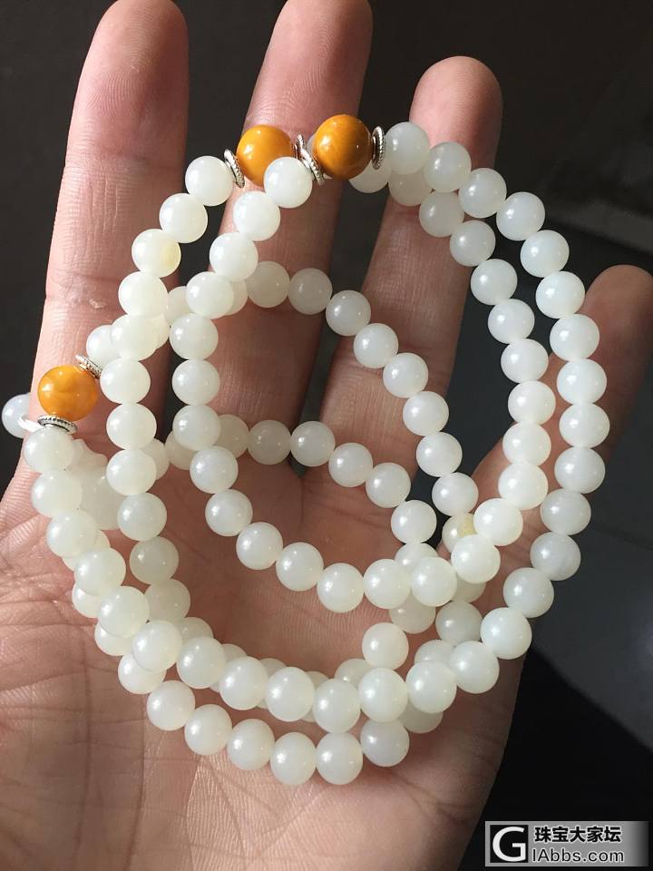 求高人帮看看白玉项链～_珠串碧玉白玉