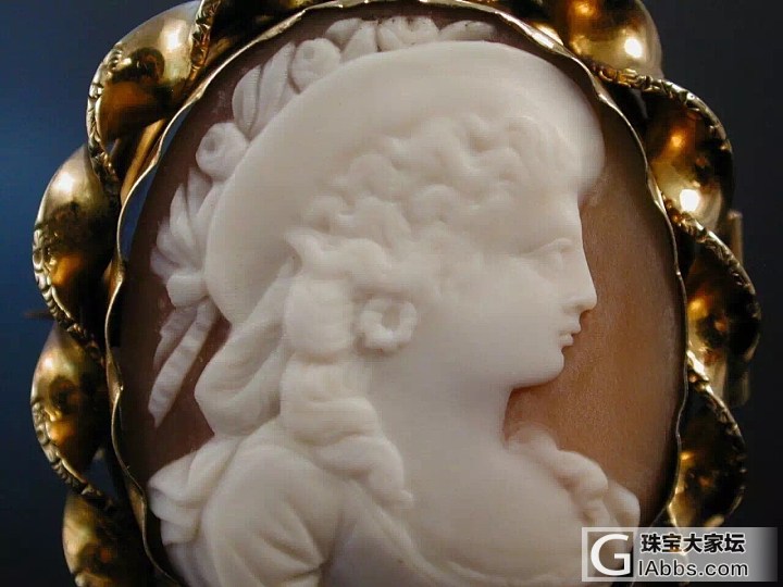 §英国1850 维多利亚时期§ 维多利亚时期卡梅奥贝克雕全品_古董首饰贝壳