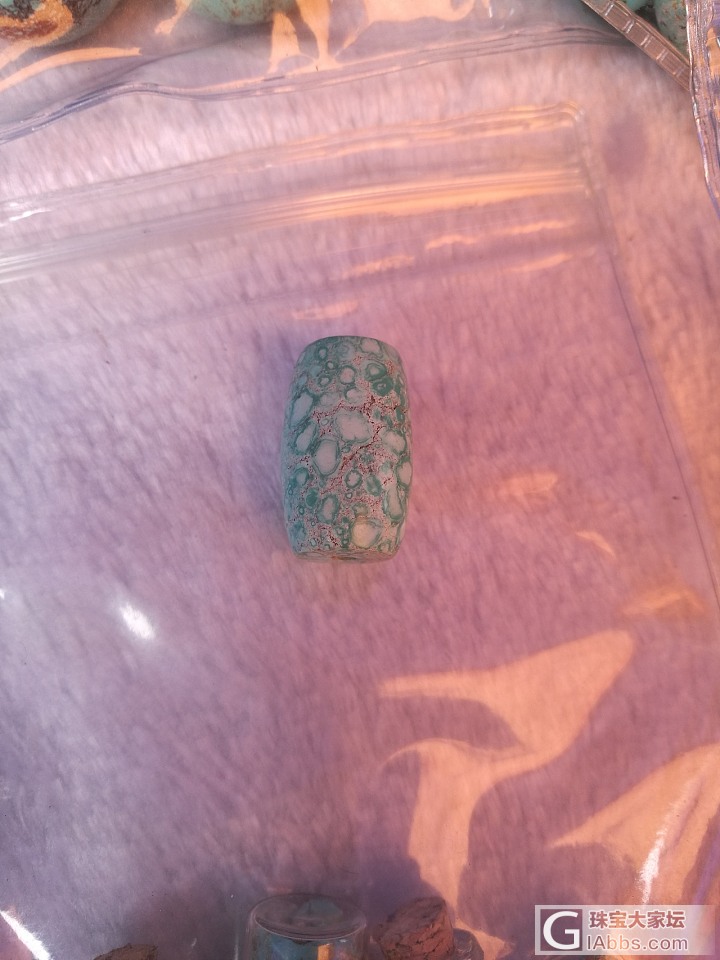 桶珠一枚_松石