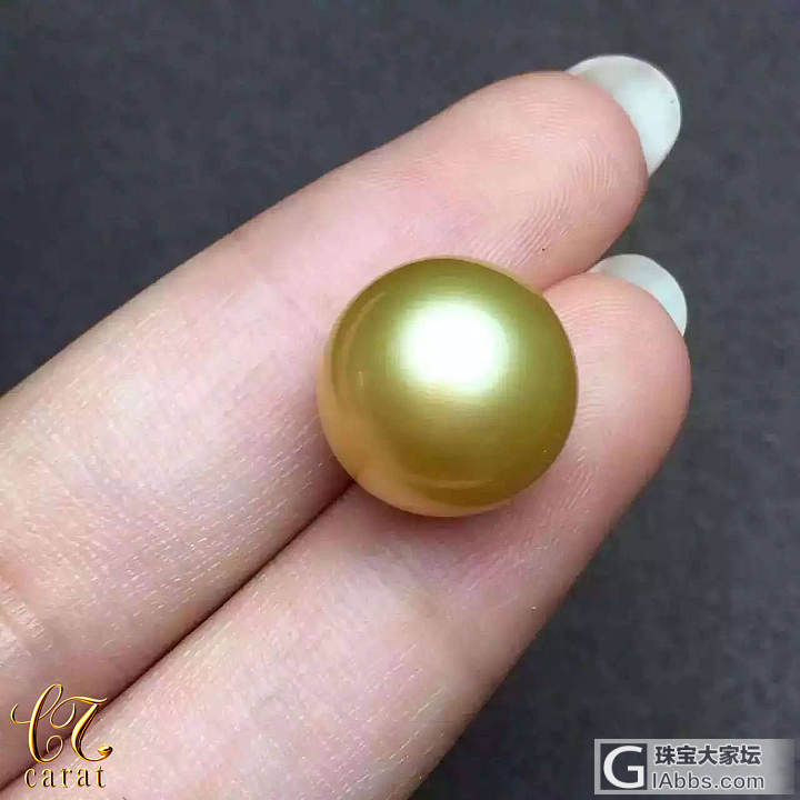 亿克拉珠宝 13.5mm极品南洋金珍珠_珍珠