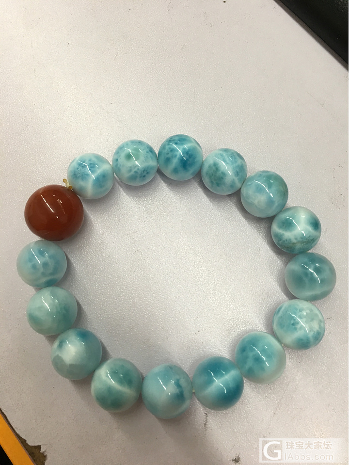 晒晒我的拉利玛，赚红包～～_珠串海纹石