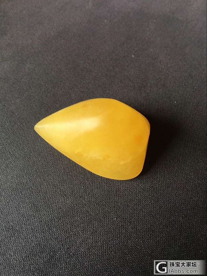 刚刚出炉的蜜蜡，自己磨的，哈哈_打磨蜜蜡