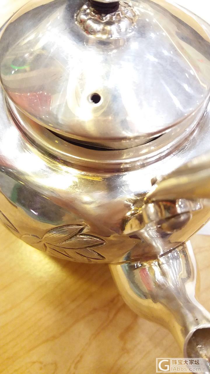 今天买了一手工银壶_银器银