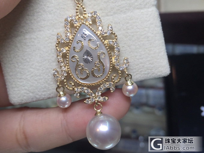 发一组香港珠宝展拍的图片，一家日本公司研发的没货。_珍珠