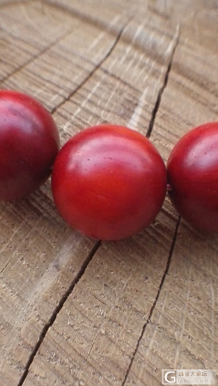 红樱桃1.2小叶紫檀手串_珠串小叶紫檀