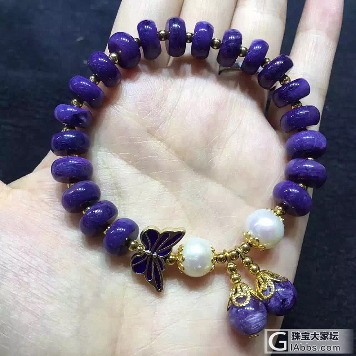 紫龙晶盘珠手链_珠串紫龙晶