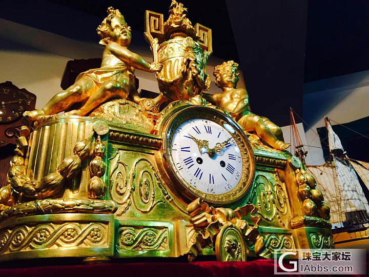 这东西不好运输 拿回来真不容易 法国路易十六鎏金座钟_古董钟表