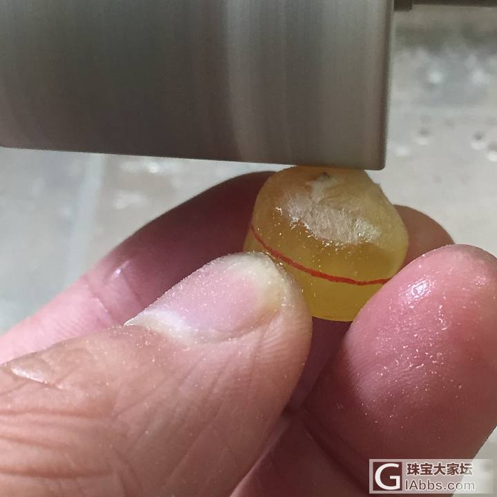 很久没来，老号忘记，又一次从头开始，希望本帖成为DlY戒指的模板_打磨琥珀蜜蜡