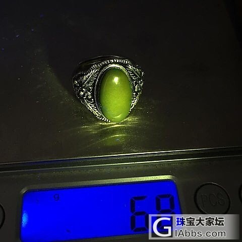 做一个绿松石纯银戒指，过程都有_打磨松石