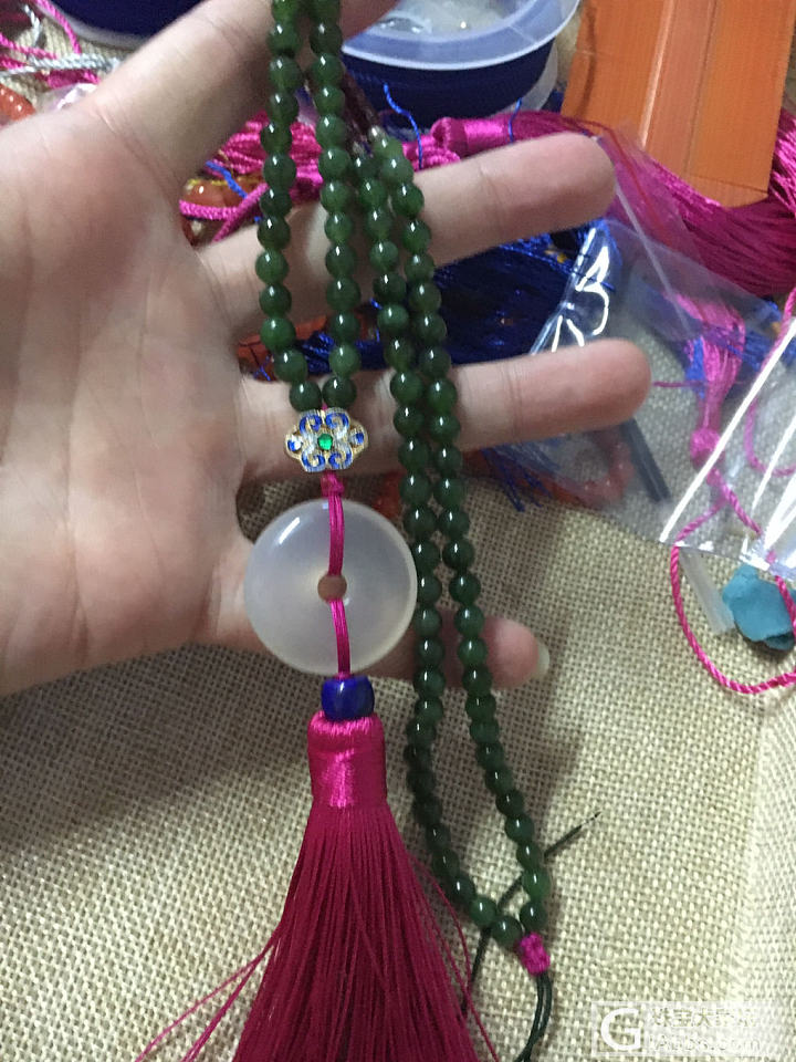 手还是有点笨，半天也就这一个工程😅_编绳