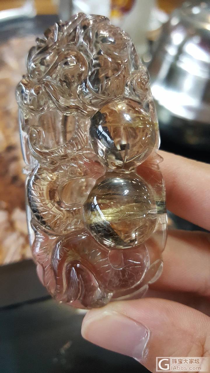 天猫开光拍卖买的1k，大家帮忙看看值吗_发晶