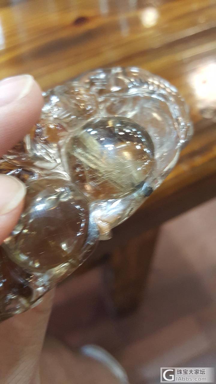 天猫开光拍卖买的1k，大家帮忙看看值吗_发晶
