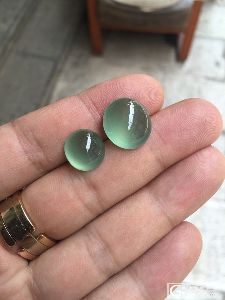 两批蓝绿水蛋，喜欢的联系我_蛋面翡翠