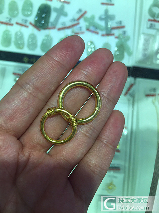 今天加工了两戒指，简简单单_金戒指