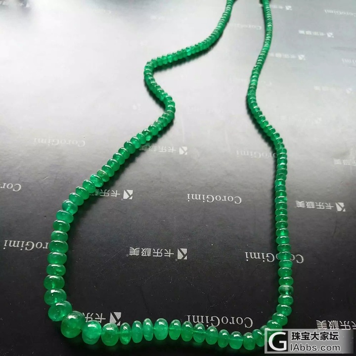 好喜欢这条祖母绿项链，和大家一起分享_珠串祖母绿