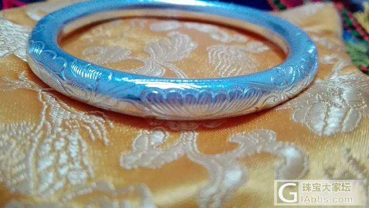 七夕没人约，在家扒拉镯子_手镯银