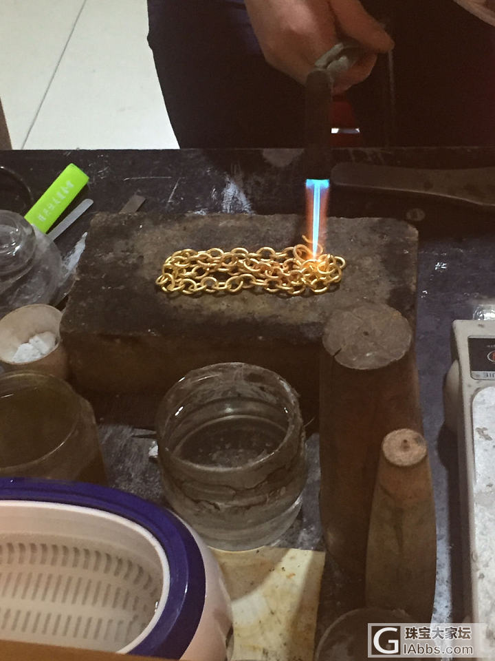 男士项链打完了、177.28g、损耗是0.04g_金