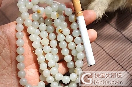 一直呆和田的坑，问问大家籽料108珠的价格吧，8mm。某宝价格实在乱_珠串和田玉