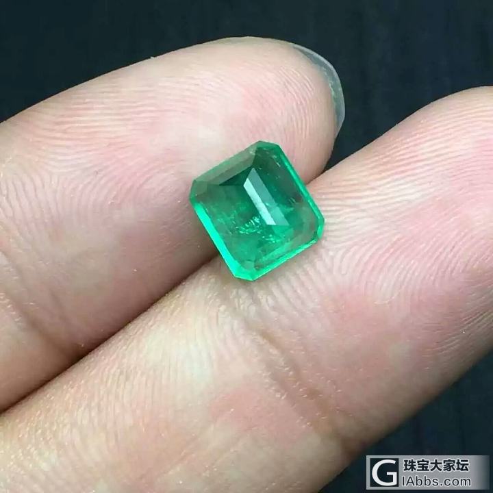 祖母绿裸石上菜_刻面宝石祖母绿