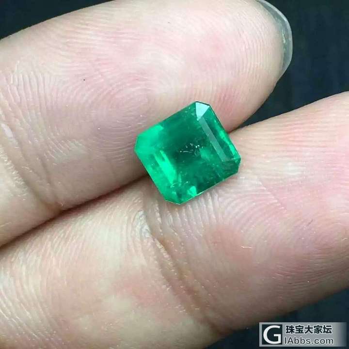 祖母绿裸石上菜_刻面宝石祖母绿