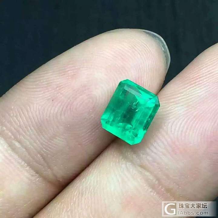 祖母绿裸石上菜_刻面宝石祖母绿