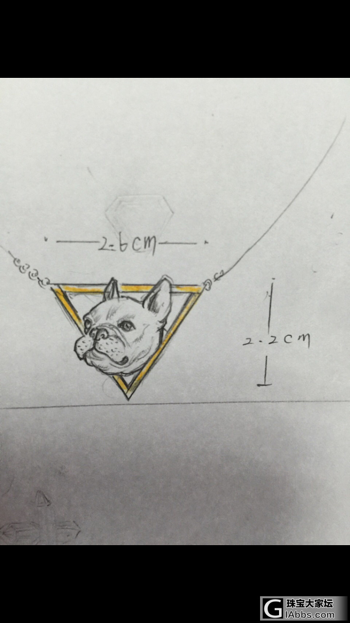 之前做的小法斗吊坠_珠宝设计