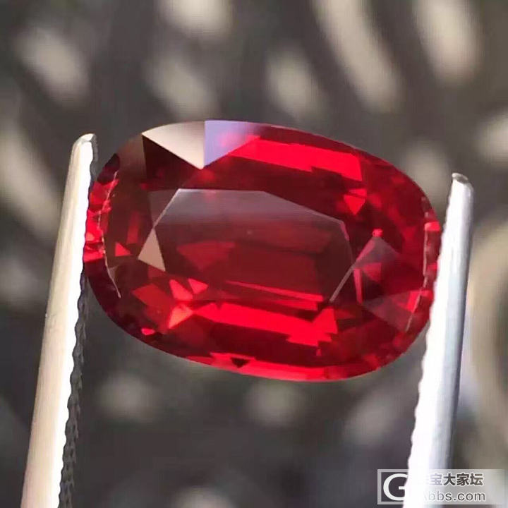 无烧鸽血红  大家早_刻面宝石红宝石