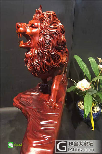 闲时手工 雕了件 另类红毛《狮子王》求指导_木雕