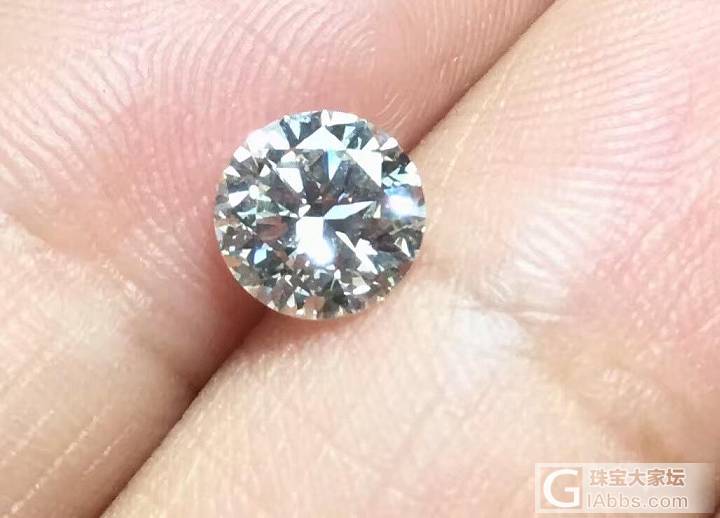 【精灵】1.02ct vvs2 I色纯净的钻石 代镶嵌款式刻字 纯净 超级闪_钻石