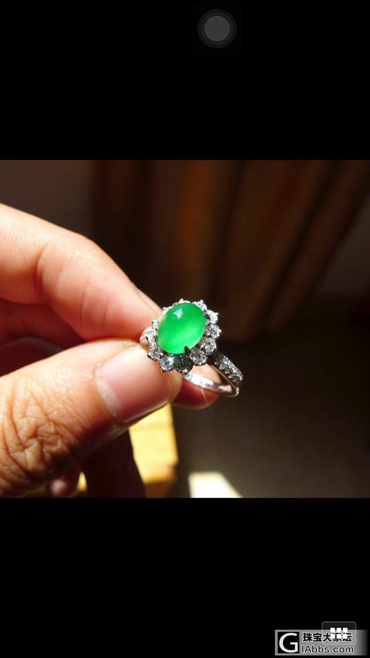 如果大家有个还算可以的小绿蛋，你喜欢什么样的戒指镶嵌款式？_镶嵌翡翠戒指