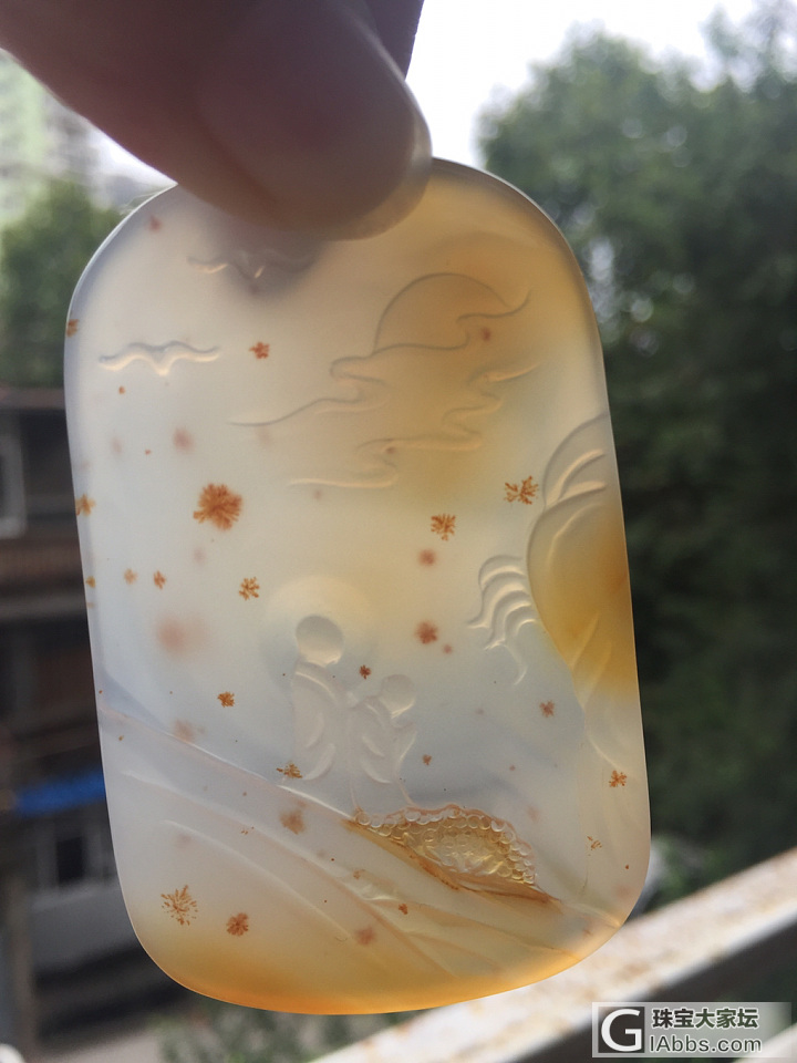 今天武汉珠宝展的收获，大家帮我看看被药没_挂件黄龙玉