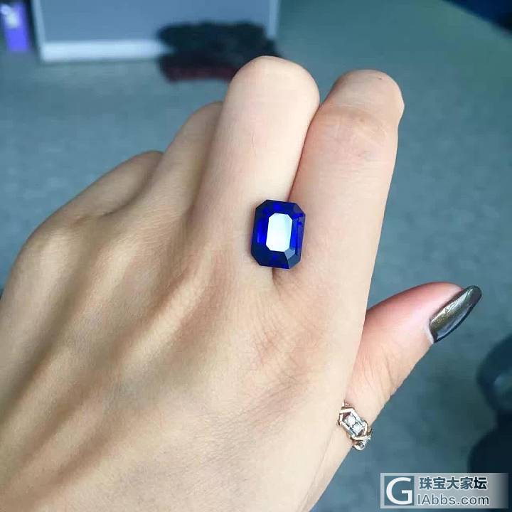 【美克拉】斯里兰卡 7.53ct 全净极品皇家蓝宝石 裸石 配GRS证书！_刻面宝石蓝宝石