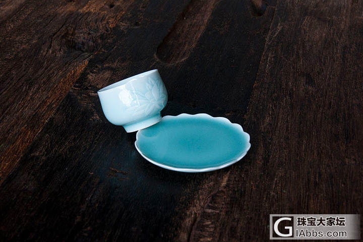 龙泉青瓷雷慧仙荷花手工杯_茶具瓷器