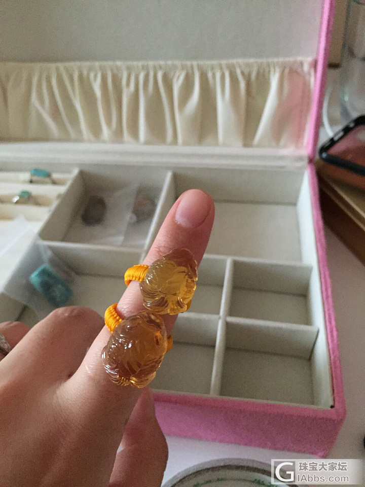 今天做了几枚戒指，请多指教_镶嵌松石