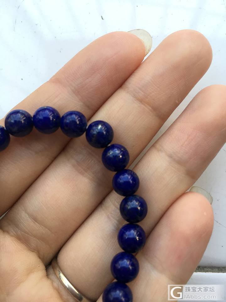 刚入坑手串一枚，求价格鉴定_珠串青金石