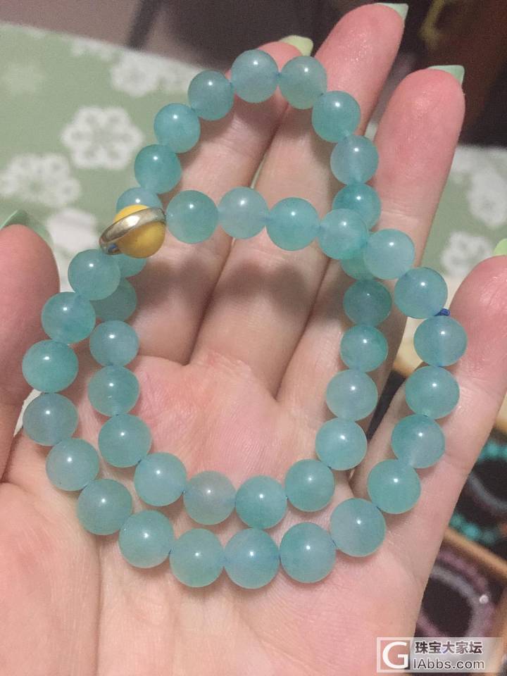 出石榴石近净体紫牙乌 全彩白水体月光石 奶油月光石等_紫水晶石榴石天河石月光石珠串