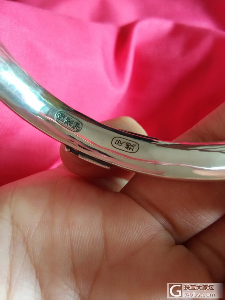 双花金蕊墙角牡丹到啦！！_手镯银