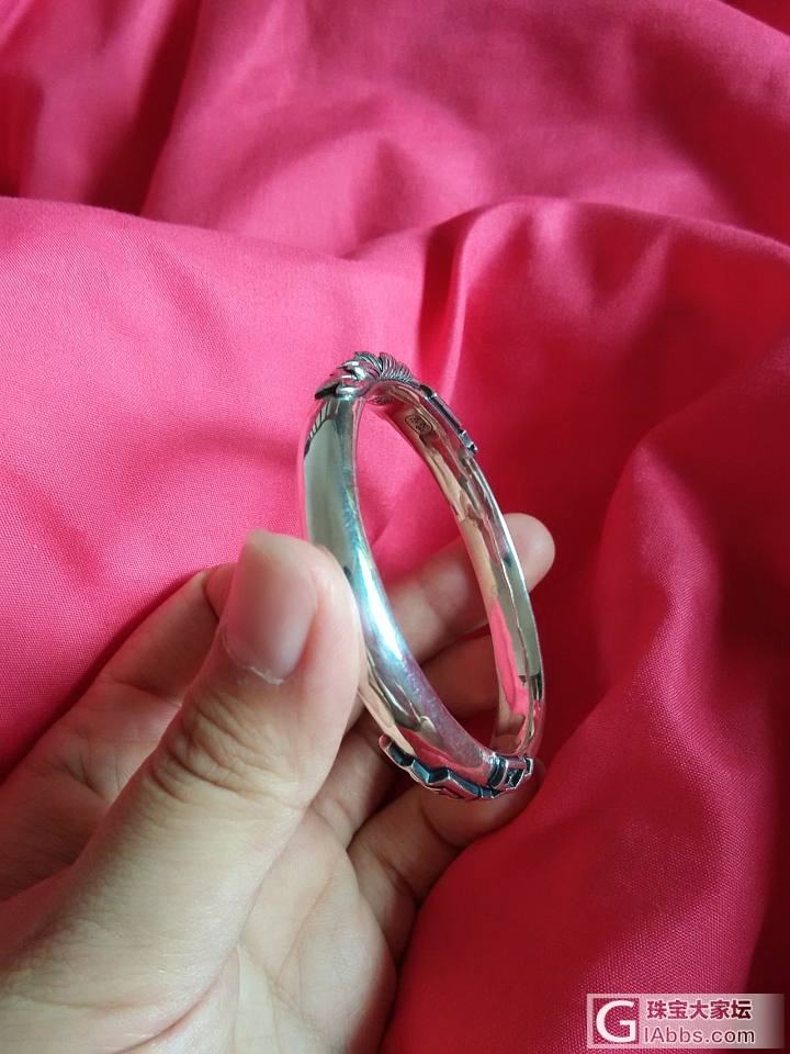 双花金蕊墙角牡丹到啦！！_手镯银
