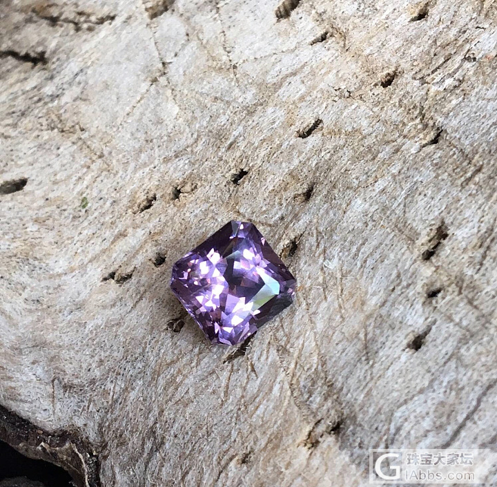 紫色尖晶，玻璃体，配国际证书，价优_刻面宝石尖晶石