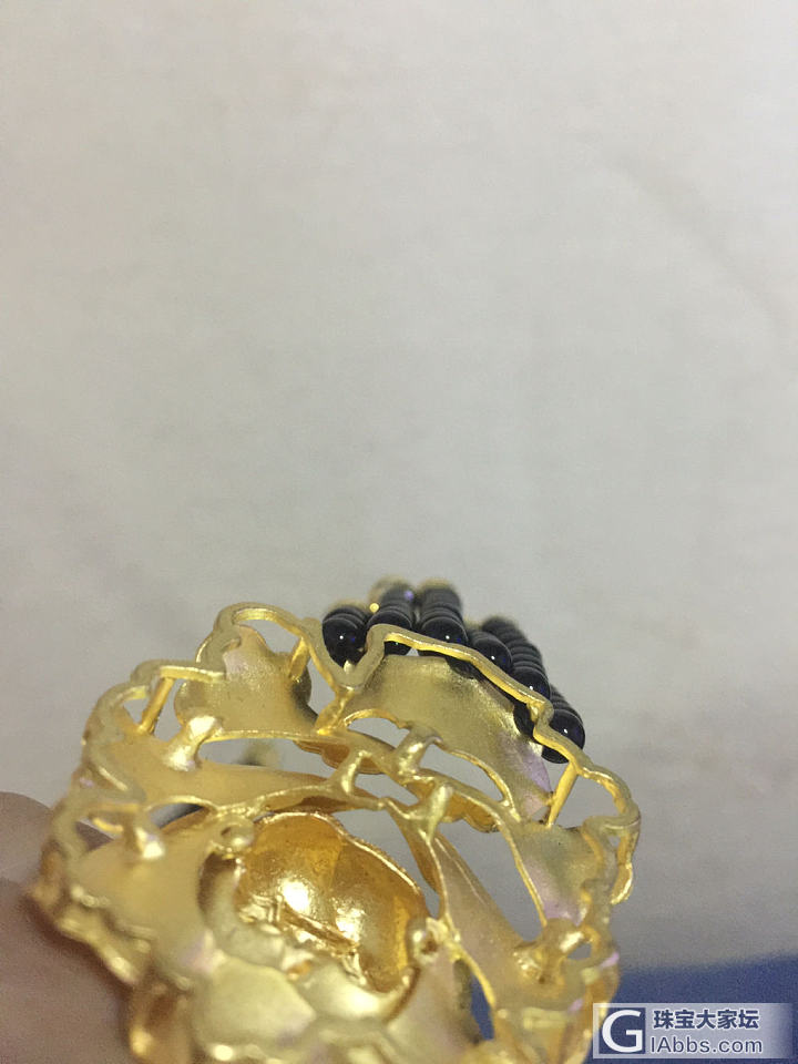 我的DIY（六）毛衣链——当黄金遇上黑玛瑙_玛瑙珠串金