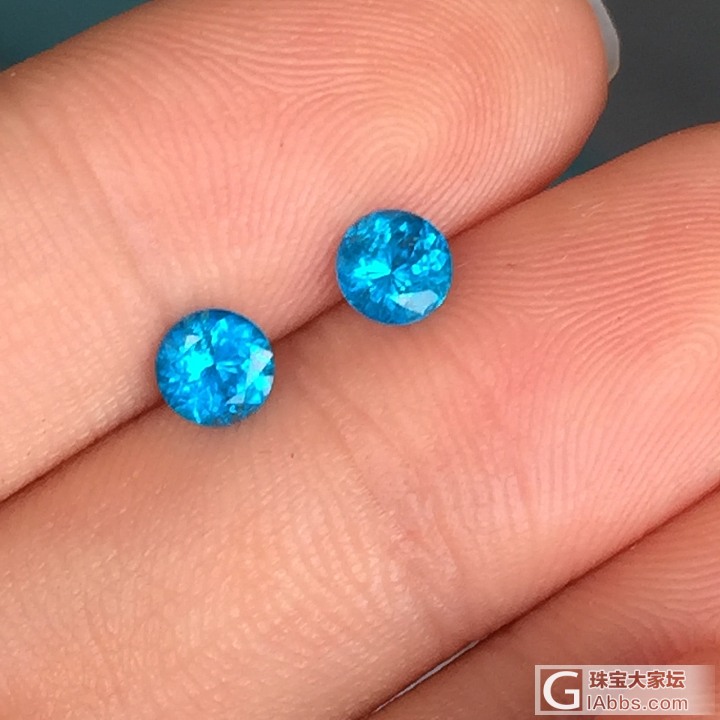 ［皇家彩宝－磷灰石］0.70ct 磷灰石 2pcs_刻面宝石磷灰石