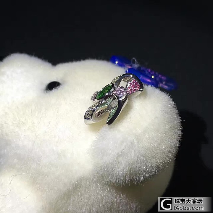 【美克拉】别样的风车耳钉 18K金彩宝围镶红碧玺 沙弗莱耳钉_耳钉沙弗莱碧玺