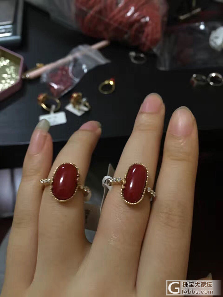 ak💍，完美品，_珊瑚戒指