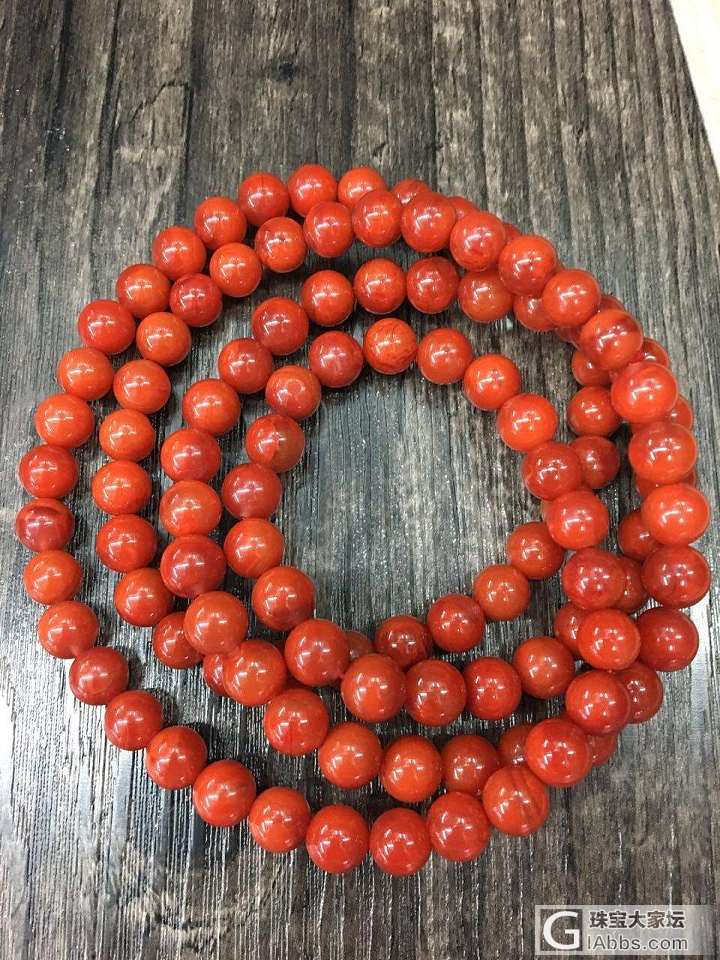 南红啊！8MM的，是什么料啊？看着不错！价钱不贵！帮忙看看可以入么？_珠串南红