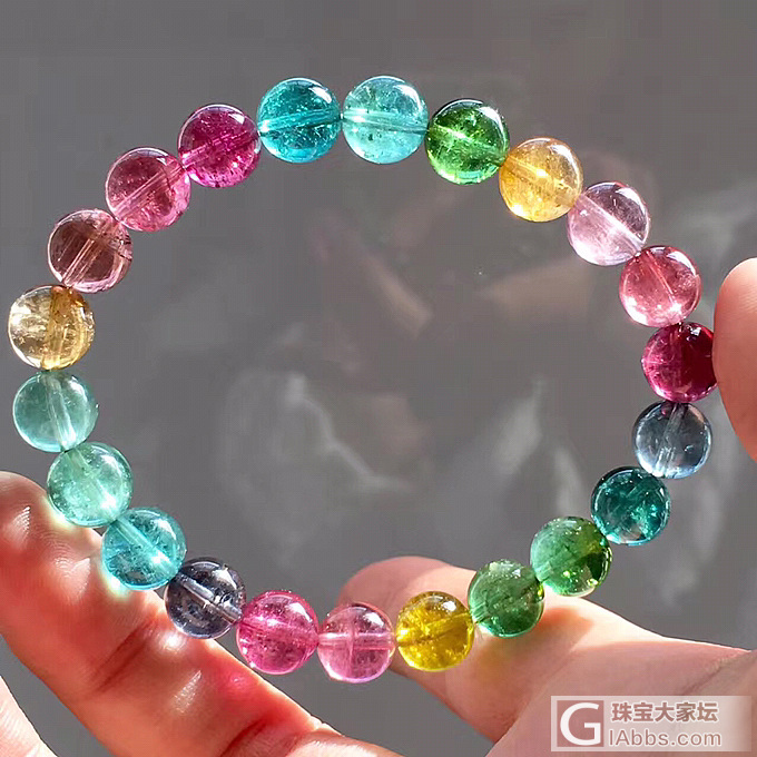 新穿的彩虹碧玺_碧玺
