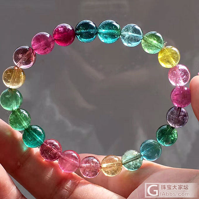 新穿的彩虹碧玺_碧玺