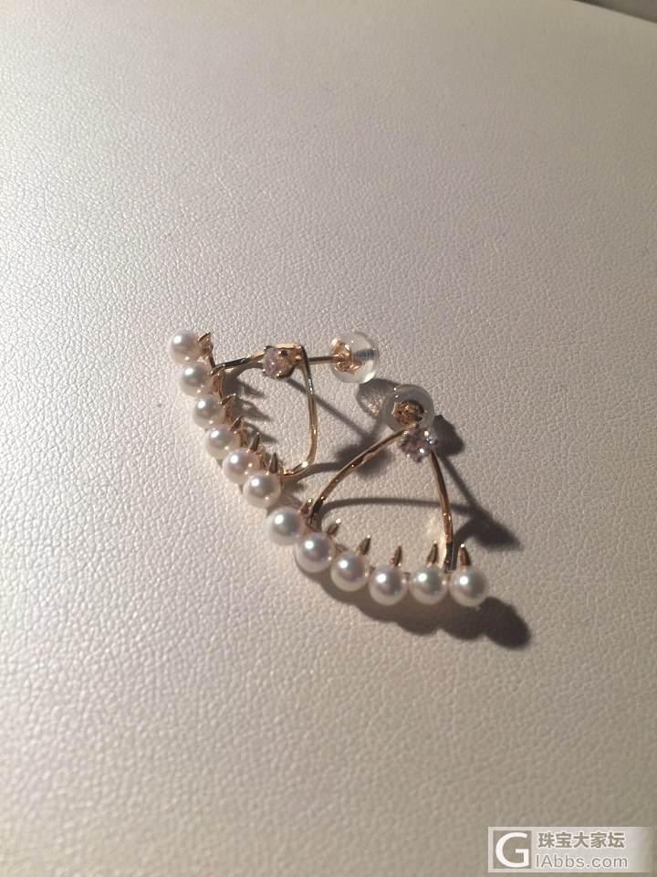 最近常戴的一款珍珠耳环，跟老气完全木有关系（往下翻，还有其他款哦）_珍珠耳饰