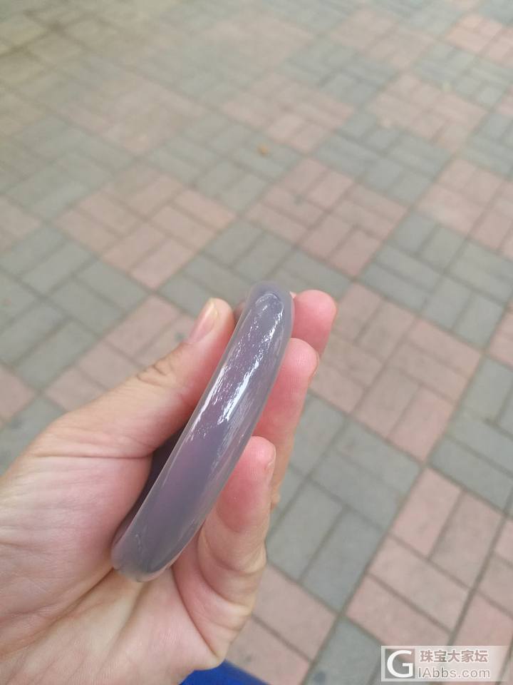 出个冰冰的灰紫玉髓镯300出_手镯玉髓